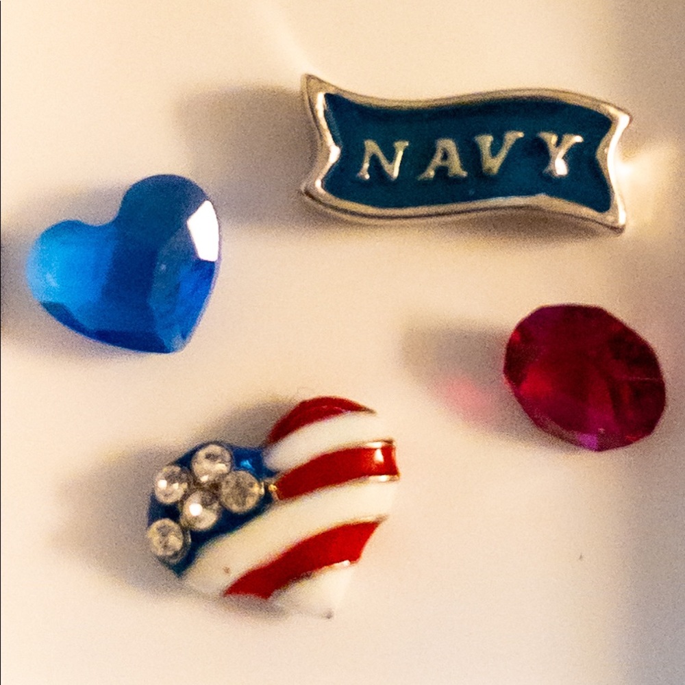 Origami Owl “Navy Patriotic” Themed Charms